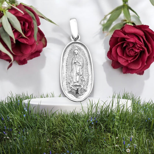 .925 Silver La Guadalupana pendant