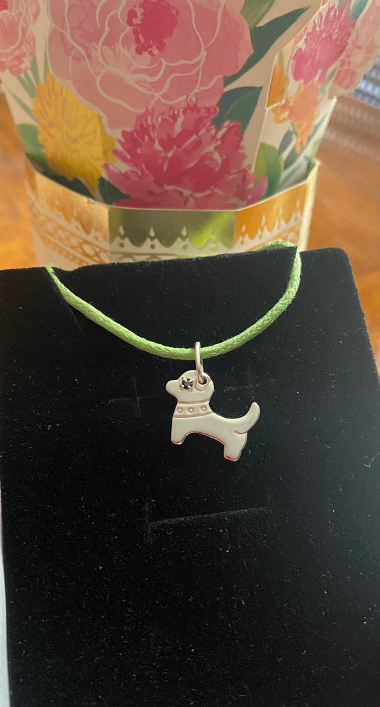 .925 Silver Puppy Pendant