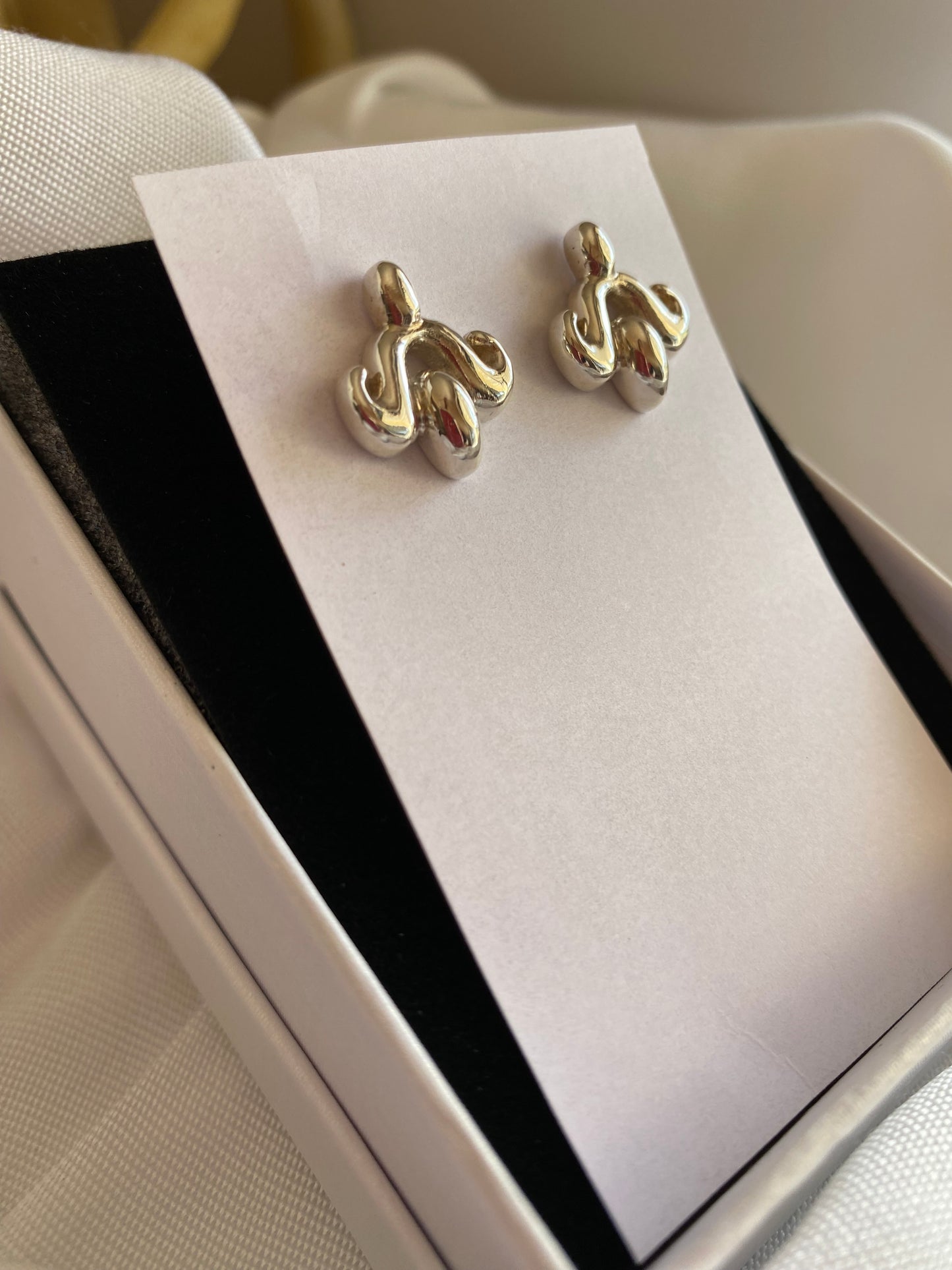 .925 Silver Alpha Earrings