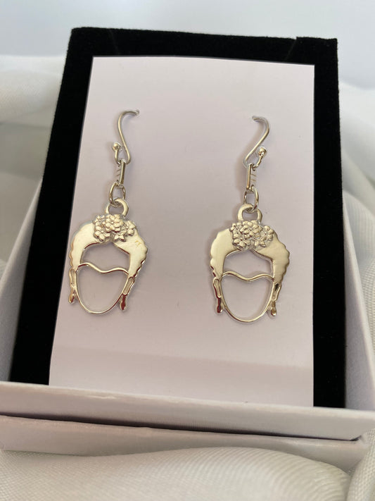 .925 Silver Frida Hook Earrings